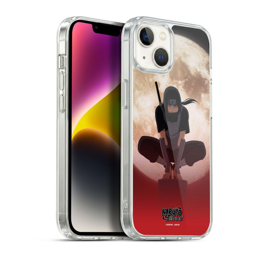 Naruto Shippuden Character Art Itachi Uchiha Moon Soft Gel Case for Apple iPhone 14 Plus & MagSafe