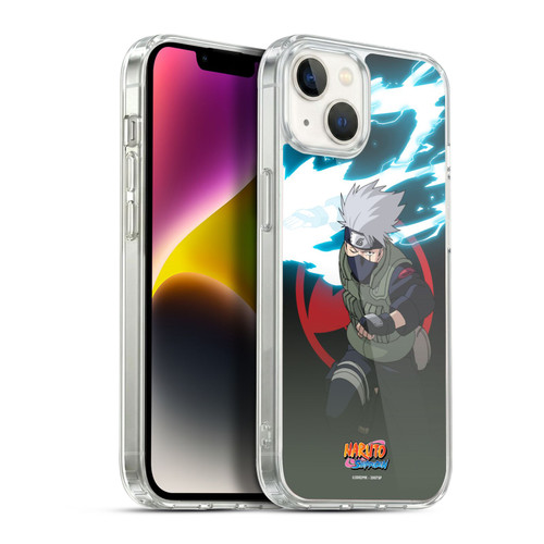 Naruto Shippuden Character Art Kakashi Hatake Soft Gel Case for Apple iPhone 14 Plus & MagSafe