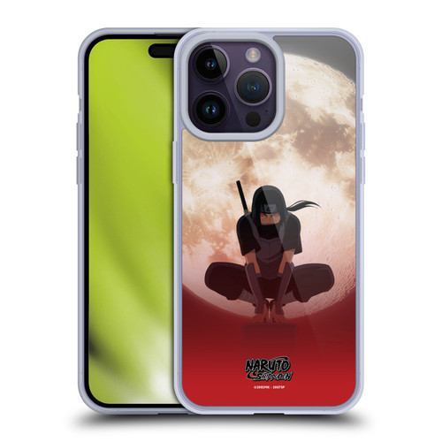 Naruto Shippuden Character Art Itachi Uchiha Moon Soft Gel Case for Apple iPhone 14 Pro Max & MagSafe