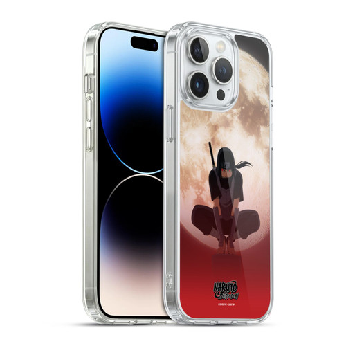 Naruto Shippuden Character Art Itachi Uchiha Moon Soft Gel Case for Apple iPhone 14 Pro Max & MagSafe
