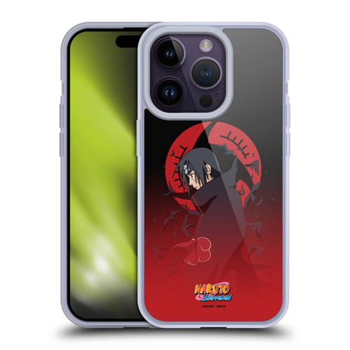 Naruto Shippuden Character Art Itachi Uchiha Soft Gel Case for Apple iPhone 14 Pro & MagSafe