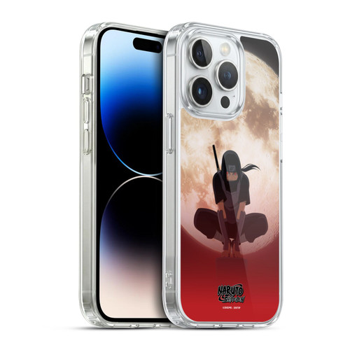 Naruto Shippuden Character Art Itachi Uchiha Moon Soft Gel Case for Apple iPhone 14 Pro & MagSafe