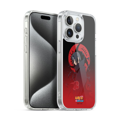 Naruto Shippuden Character Art Itachi Uchiha Soft Gel Case for Apple iPhone 15 Pro & MagSafe