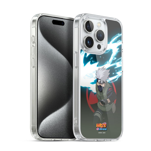 Naruto Shippuden Character Art Kakashi Hatake Soft Gel Case for Apple iPhone 15 Pro & MagSafe