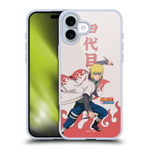 Naruto Shippuden Character Art Minato Namikaze Soft Gel Case for Apple iPhone 16 Plus