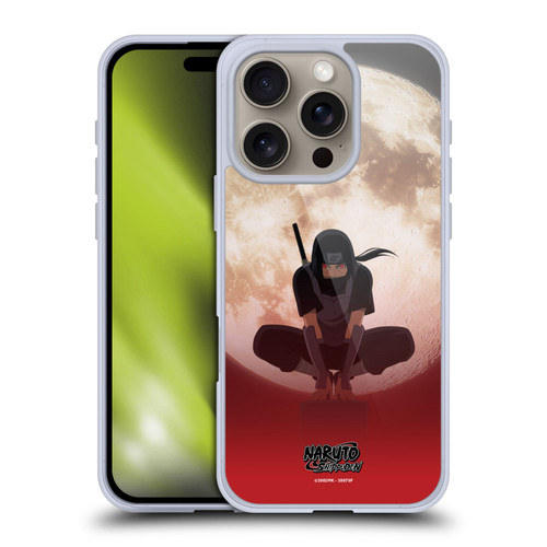 Naruto Shippuden Character Art Itachi Uchiha Moon Soft Gel Case for Apple iPhone 16 Pro & MagSafe
