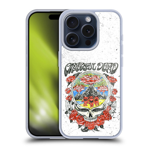 Grateful Dead Trends Rose Soft Gel Case for Apple iPhone 15 Pro & MagSafe