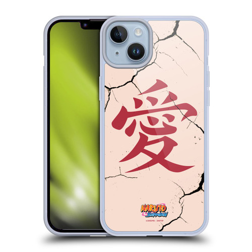 Naruto Shippuden Iconic Gaara Tattoo Soft Gel Case for Apple iPhone 14 Plus