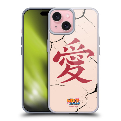 Naruto Shippuden Iconic Gaara Tattoo Soft Gel Case for Apple iPhone 15