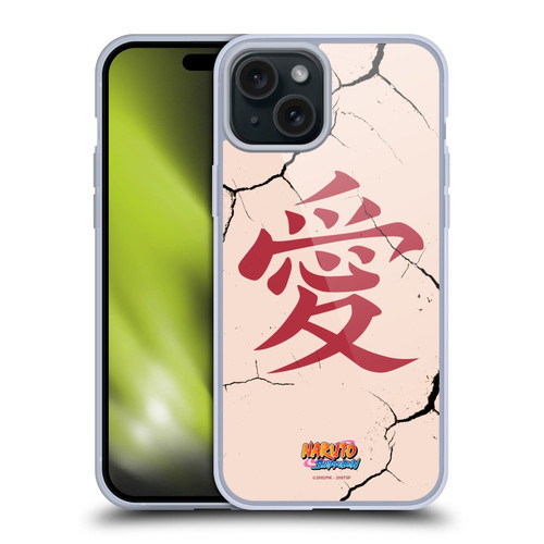 Naruto Shippuden Iconic Gaara Tattoo Soft Gel Case for Apple iPhone 15 Plus