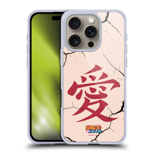 Naruto Shippuden Iconic Gaara Tattoo Soft Gel Case for Apple iPhone 16 Pro