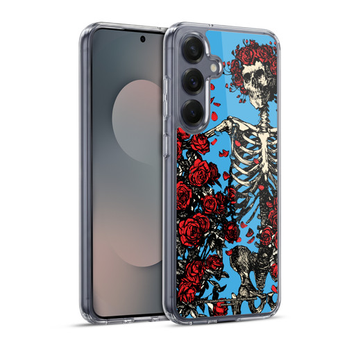 Grateful Dead Trends Bertha Skull Roses Soft Gel Case for Samsung Galaxy S25+ & MagSafe