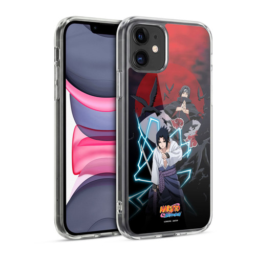 Naruto Shippuden Key Art Sasuke And Itachi Soft Gel Case for Apple iPhone 11