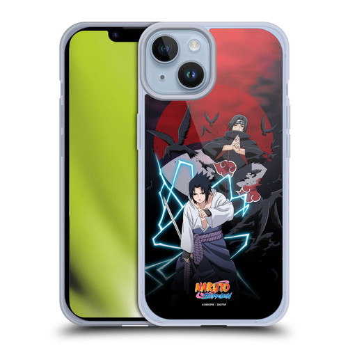 Naruto Shippuden Key Art Sasuke And Itachi Soft Gel Case for Apple iPhone 14