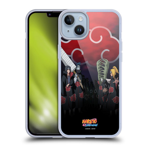 Naruto Shippuden Key Art Akatsuki Soft Gel Case for Apple iPhone 14 Plus & MagSafe
