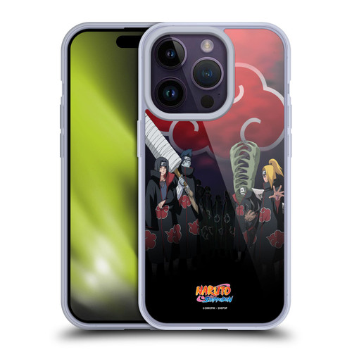 Naruto Shippuden Key Art Akatsuki Soft Gel Case for Apple iPhone 14 Pro & MagSafe