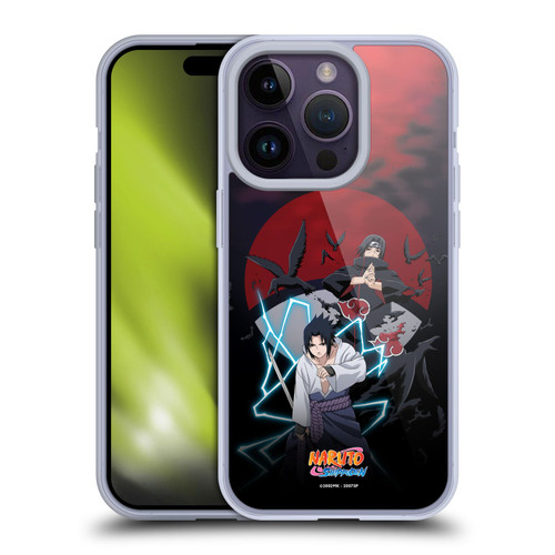 Naruto Shippuden Key Art Sasuke And Itachi Soft Gel Case for Apple iPhone 14 Pro & MagSafe