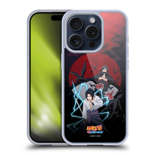 Naruto Shippuden Key Art Sasuke And Itachi Soft Gel Case for Apple iPhone 15 Pro & MagSafe