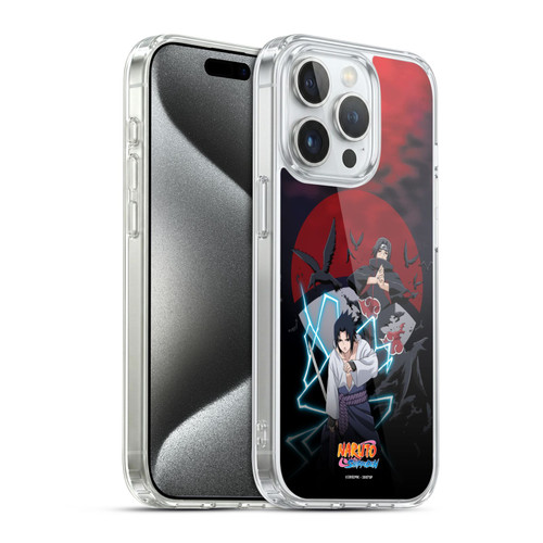 Naruto Shippuden Key Art Sasuke And Itachi Soft Gel Case for Apple iPhone 15 Pro & MagSafe