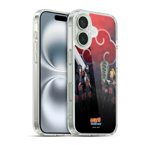 Naruto Shippuden Key Art Akatsuki Soft Gel Case for Apple iPhone 16 & MagSafe