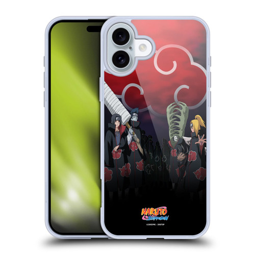 Naruto Shippuden Key Art Akatsuki Soft Gel Case for Apple iPhone 16 Plus & MagSafe