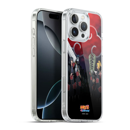 Naruto Shippuden Key Art Akatsuki Soft Gel Case for Apple iPhone 16 Pro Max & MagSafe