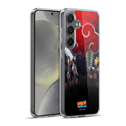 Naruto Shippuden Key Art Akatsuki Soft Gel Case for Samsung Galaxy S24+ 5G & MagSafe