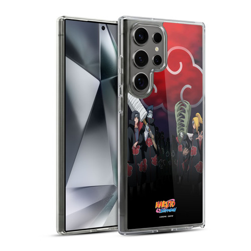 Naruto Shippuden Key Art Akatsuki Soft Gel Case for Samsung Galaxy S24 Ultra 5G & MagSafe