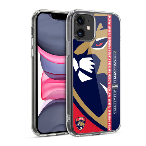 NHL 2025 Stanley Cup Champions Florida Panthers Oversized Soft Gel Case for Apple iPhone 11