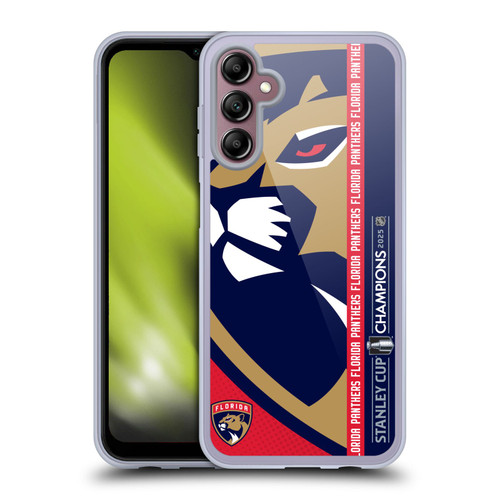 NHL 2025 Stanley Cup Champions Florida Panthers Oversized Soft Gel Case for Samsung Galaxy A14 5G