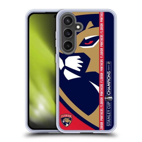 NHL 2025 Stanley Cup Champions Florida Panthers Oversized Soft Gel Case for Samsung Galaxy S24 FE