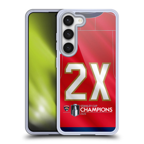NHL 2025 Stanley Cup Champions Florida Panthers Jersey Soft Gel Case for Samsung Galaxy S23 5G