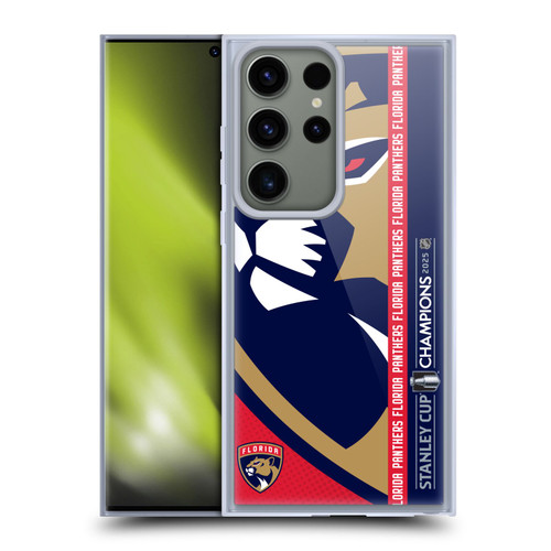 NHL 2025 Stanley Cup Champions Florida Panthers Oversized Soft Gel Case for Samsung Galaxy S23 Ultra 5G