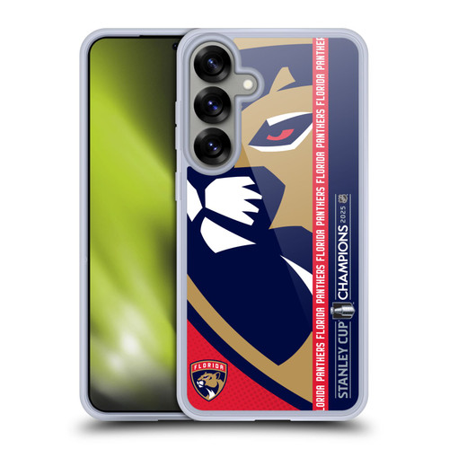 NHL 2025 Stanley Cup Champions Florida Panthers Oversized Soft Gel Case for Samsung Galaxy S25+
