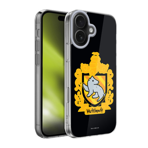 Harry Potter Deathly Hallows I Hufflepuff Crest Soft Gel Case for Apple iPhone 17