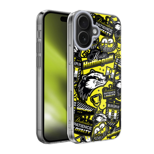 Harry Potter Badge Up House Hufflepuff Soft Gel Case for Apple iPhone 17