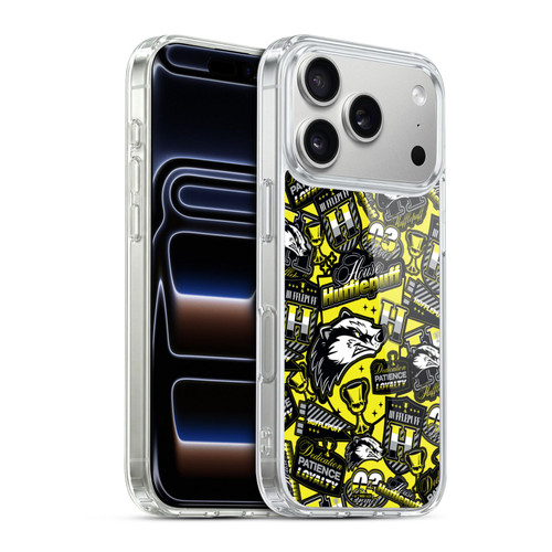Harry Potter Badge Up House Hufflepuff Soft Gel Case for Apple iPhone 17 Pro