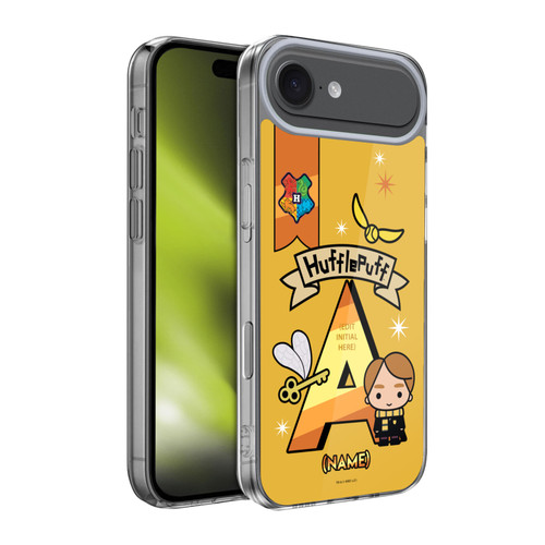 Custom Customised Personalised Harry Potter Deathly Hallows L Name Hufflepuff Soft Gel Case for Apple iPhone 17 Air