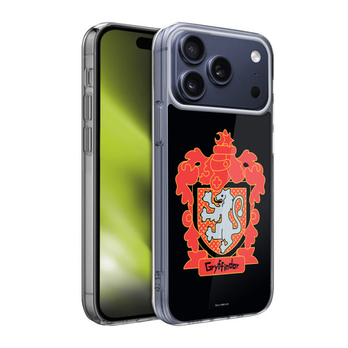 Harry Potter Deathly Hallows I Gryffindor Crest Soft Gel Case for Apple iPhone 17 Pro Max