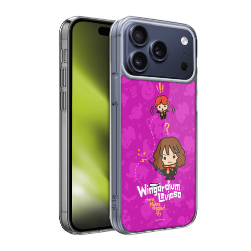 Harry Potter Deathly Hallows I Hermione Ron Spell Soft Gel Case for Apple iPhone 17 Pro Max