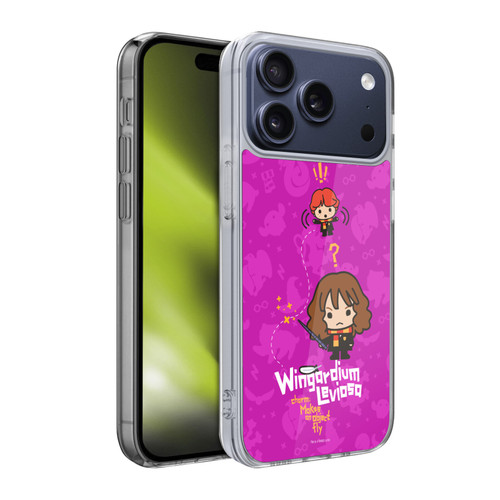Harry Potter Deathly Hallows I Hermione Ron Spell Soft Gel Case for Apple iPhone 17 Pro