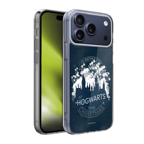 Harry Potter Deathly Hallows XXXII Stay At Hogwarts This Christmas Soft Gel Case for Apple iPhone 17 Pro Max