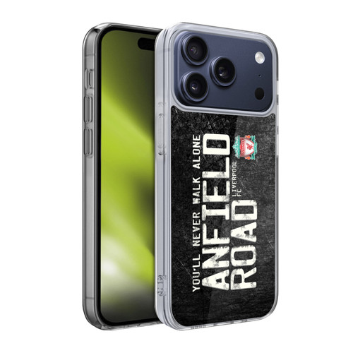 Liverpool Football Club Crest You'Ll Never Walk Alone Anfield Road Black Soft Gel Case for Apple iPhone 17 Pro