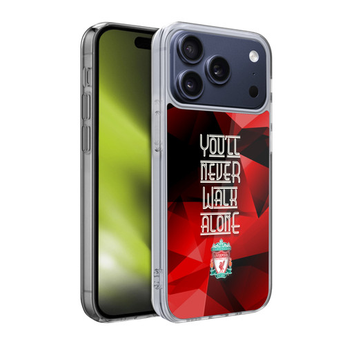 Liverpool Football Club Crest You'Ll Never Walk Alone Red Geo Soft Gel Case for Apple iPhone 17 Pro