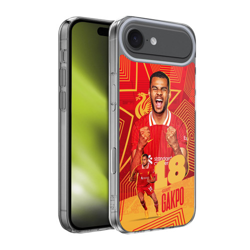 Liverpool Football Club 2024/25 First Team Cody Gakpo Soft Gel Case for Apple iPhone 17 Air