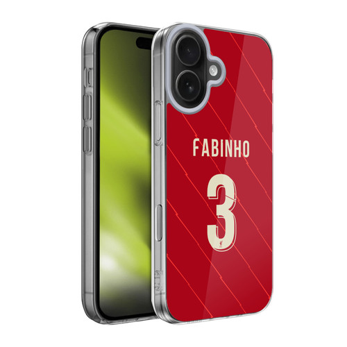 Liverpool Football Club 2021/22 Players Home Kit Group 1 Fabinho Soft Gel Case for Apple iPhone 17