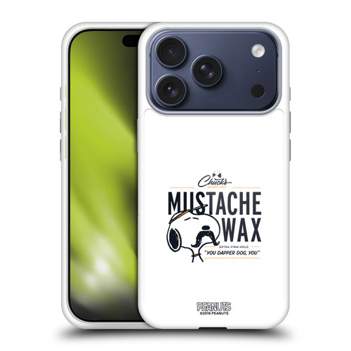Peanuts Chuck's Barber Shop Snoopy Moustache Wax Soft Gel Case for Apple iPhone 17 Pro