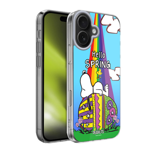 Peanuts Easter Spring Rainbow Soft Gel Case for Apple iPhone 17