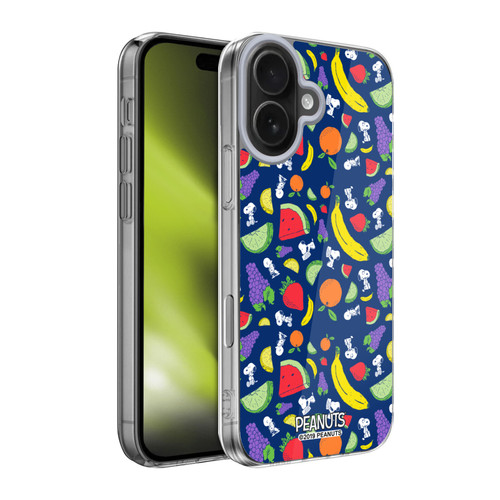Peanuts Naturally Sweet Fruits and Snoopy Soft Gel Case for Apple iPhone 17