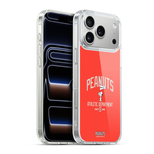 Peanuts Varsity Sports Snoopy Athletic Department Soft Gel Case for Apple iPhone 17 Pro Max